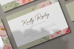 beautiful wedding card invitation set with peonies flower Product Image 6