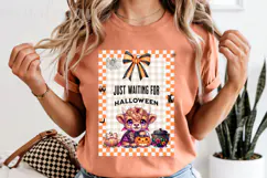 Halloween Highland Cow PNG Waiting for Halloween Sublimation Product Image 5