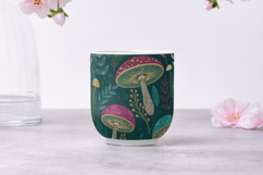 Maximalist Mushroom Tapestry Printable Art, Seamless Pattern Product Image 6