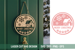 Merry Christmas SVG - Laser Cut Design Product Image 1