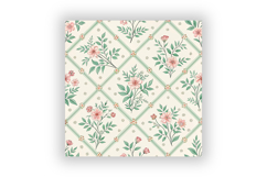 Pastel Floral Seamless Pattern Bundle, Cottagecore Floral Product Image 6