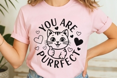 You Are Purrfect Svg, Funny Cat Pun Svg, Positive Quote Svg. Product Image 7