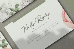 wedding invitation card set with wreath peonies flower Product Image 6