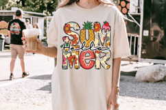 Hello Summer PNG sublimation |Beach &amp; Summer PNG T-Shirt Product Image 3