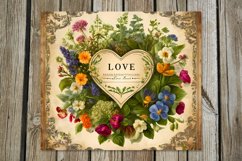 Vintage Love| 4 Skinny tumbler sublimation designs P2 Product Image 2