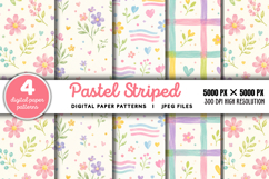 Pastel Striped Background JPG Product Image 1