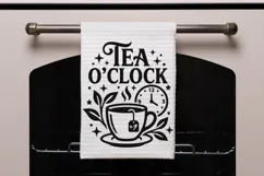 Tea O' Clock Svg, Tea Lover Svg, Tea Time Svg, Tea Cup Svg. Product Image 7
