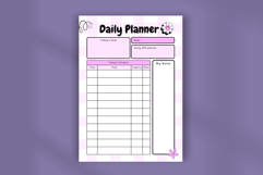 Cute Daily Planner Template Editable Canva Printable Product Image 4