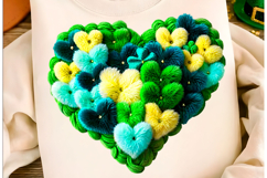Faux Yarn St. Patrick’s Day Heart Png Product Image 1