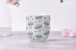 Scandinavian Mushroom Folk Rustic Paper, Digital Paper Product Image 4