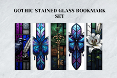 Gothic Stained Glass Bookmark Set,Printable Cathedral Window Product Image 6