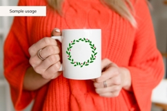 Christmas Wreath SVG Bundle - Holiday Greenery Frames Product Image 4