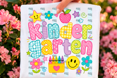 Kinder Garten Back to School Striped Png Product Image 1