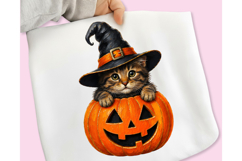 Funny Black Cat Pumpkin PNG, Black Cat Pumpkin PNG SVG Product Image 7