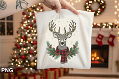Christmas Deer Sublimation - Christmas PNG Design Product Image 1