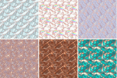 Rose Gold Marble Digital Paper,Pink Metallic Vein Pattern Product Image 6