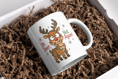 Cute Holiday Reindeer Lights Sublimation Png Product Image 4
