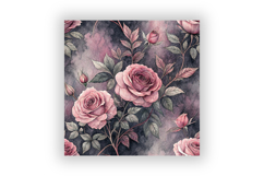 Green Toile Digital Paper Pack, Vintage Floral Toile Product Image 6