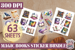 Magic Books sticker Sheet Bundle 63 Sheets Book Lover Read Product Image 6
