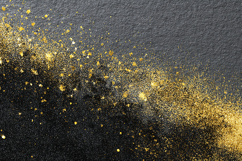 A dark textured background with gold glitter particles Product Image 1