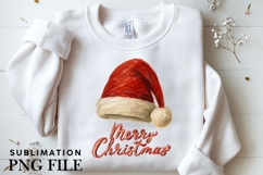 Oil painted Santa hat png design for T-shirts Product Image 3