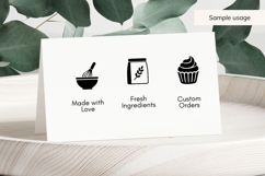 Baking Icons SVG Bundle 40 Bakery Clipart Files Product Image 6