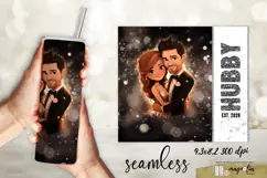 Hubby and Wifey Wedding Est.2026 Tumbler Sublimation Product Image 4