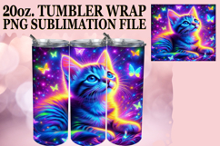 Sweet reflections 20oz tumbler wrap, Cat Product Image 1