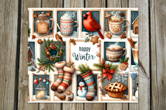Christmas vibes | 4 Winter Tumbler Sublimation Designs P2 Product Image 2