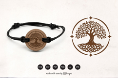 Tree of Life Bracelet Laser Cut SVG Product Image 1