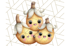Fruit Doodles Clipart, Cute Cartoon Fruit PNG, Kawaii Food Product Image 2