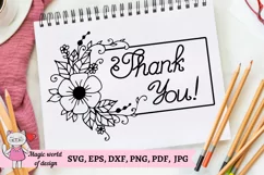Thank you svg clipart Product Image 1