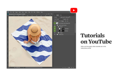 Beach Towel With Woman Mockup Product Image 6