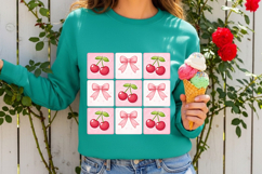Pink Coquette Soccer PNG: Game Day Bow Shirt Design Product Image 3