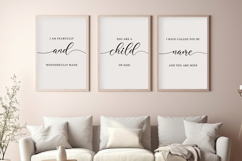 Bible Verse Wall Art Set of 3 Prints Product Image 6