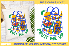 Fruit Me Up Sublimation | Summer Tropical Fruits in Bag DTF Product Image 1