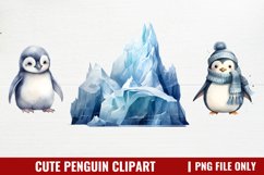 Cute Penguin Clipart Sublimation Product Image 1