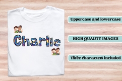 Father’s Day Alphabet clipart, father’s day letters doodle Product Image 6