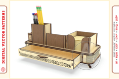Office Organizer v16 - laser cut file - Glowforge ready SVG Product Image 6
