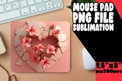 Sublime Love Mousepad: Blossoming Heart Product Image 1