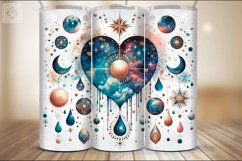 Celestial Love Tumbler Sublimation, 20 oz Tumbler Wrap Product Image 3