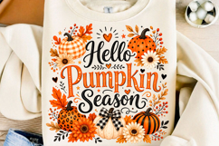 Hello Pumpkin Season Fall PNG Product Image 1