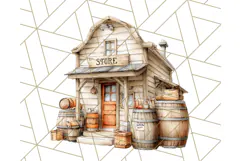 Wild West Animals PNG Clipart, Cowboy & Saloon Scenes Product Image 2