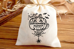 Happy Halloween Pumpkin Printable Cut file Silhouette vector Product Image 7