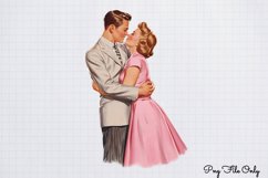 Retro Valentine Day Clipart PNG Product Image 1