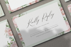 beautiful wedding card invitation set with roses flower Product Image 6
