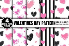 Valentines Day Digital Paper Pattern PNG Product Image 1