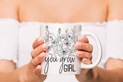 You Grow Girl SVG PNG, Keep Going Keep Growing SVG Product Image 5