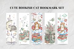 Bookish Cat Bookmark Set,Cute Cat Page Marker for Book Lover Product Image 6