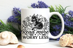 Read More Worry Less Svg, Book Lover Svg, Book Dragon Svg. Product Image 7
